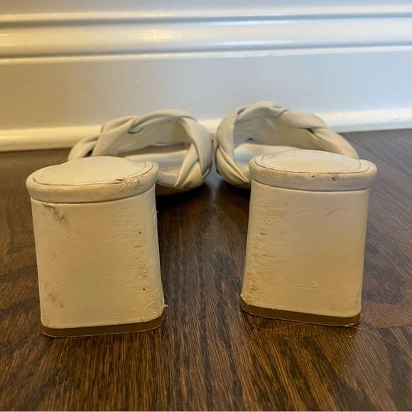 Marc Fisher Cerita white slip on heeled sandal - Picture 6 of 10